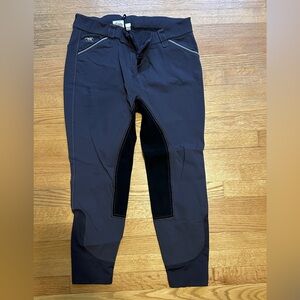 Smartpak Piper Black and Gray Full Seat Equestrian Breeches
